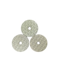 Pads de polissage diamantés à 3 étapes, grain moyen 1-3, pour granit, marbre et pierre, utilisation humide, en résine