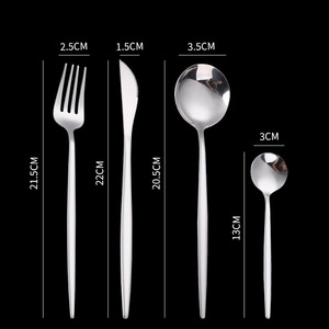 Portugese Roestvrijstalen Mes Vork En Lepel <span class=keywords><strong>Set</strong></span> Huishoudelijke Bestek Westerse Bestekset