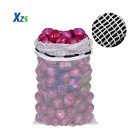 Op maat gemaakte logo bedrukking 10kg 20kg 30kg 50kg PP Leno mesh netzakken voor groenten en fruit