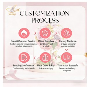 Bouquet di <span class=keywords><strong>Fiori</strong></span> Misti all'Uncinetto Fatti a Mano per Decorazioni Casa, Ufficio, Matrimoni e Feste - Vendita all'Ingrosso dalla Cina - Product Image 4