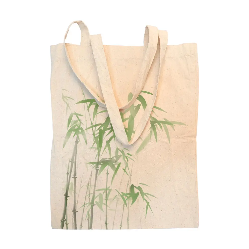 KAISEN High Quality Customised Print 100% Cotton Canvas Large Bulk Shopping Tote Bag cotton tote bag With Logo