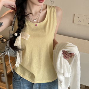 Camiseta sin Mangas Premium 2026, Nueva, de Color Sólido, Estilo Holgado y Casual para Mujer, Top Básico sin Mangas para Combinar - Product Image 5
