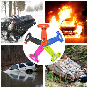 Vente chaude 2-en-1 Marteau de sécurité et voiture Marteau d'évacuation d'urgence Brise-vitre Exclusif transfrontalier - Product Image 6