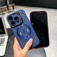Nouvelle Coque Souple en TPU à Dissipation Magnétique avec Support Cache pour iPhone 17 16 15 14 13 Pro Max et iPhone 16 15