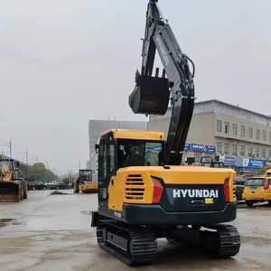 Excavatrice Hyundai HX80 d'occasion en provenance de Corée, 8 tonnes, haute qualité, bon état, prix bas, excavatrice d'occasion pour le creusement, certifiée CE - Product Image 4