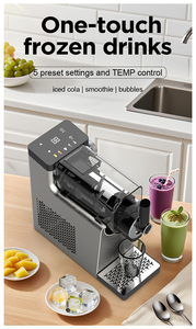 2025 New Multifunctional Household Small Stainless Steel Automatic Soft Ice Machine Milk Oil & Frozen Beverage Maker 2025 Multif - Product Image 4