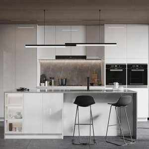 MDF Kitchen <b>Cabinet</b> Modern Kitchen <b>Cabinet</b> Designs Modular Kitchen <b>Cabinets</b> <b>With</b> Top Tip on for Villa - Product Image 1