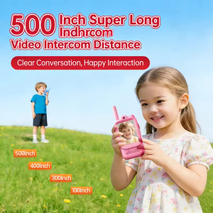 TONGAR + Talkie-walkie vidéo pour enfants de 2 pouces, radios bidirectionnelles, portée de 1500 pieds, âges 3-12, effets sonores cool, cadeaux pour jeux en plein air - Product Image 4