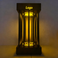 Présentoir de bouteille de champagne personnalisé avec logo, cage à bouteille VIP avec éclairage LED pour boîte de nuit, bar lounge, fête