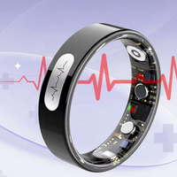 Bague connectée 2026 étanche avec suivi d'activité et commutation vidéo pour hommes et femmes – Anneau de santé