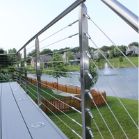Système de garde-corps en acier inoxydable 304 316 pour balcon, clôture en treillis métallique, garde-corps en câble pour escalier, terrasse