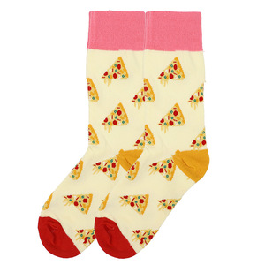 Chaussettes en coton stylées et funky pour hommes Pizza motif hibou mignon motifs de nourriture pour animaux de porc chaussettes <span class=keywords><strong>fantaisie</strong></span> en vrac à pois - Product Image 4