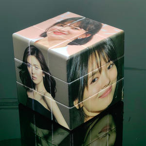 MeiLong 3x3x3 Cubo de velocidad mágico profesional Rompecabezas Impresión UV Canción Hye-kyo Diseño Mini PC Material Suave Juguete educativo para niños - Product Image 4