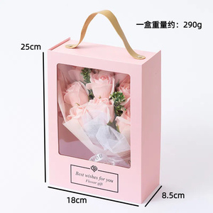 Nuevo Regalo de Flores de Rosa Artificiales de Larga Duración para el <span class=keywords><strong>Día</strong></span> de San Valentín, 9 Rosas de Jabón para el <span class=keywords><strong>Día</strong></span> de la Madre - Product Image 2