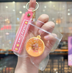 LED Light Up Plastic Key Chain Glowing <b>Keyring</b> New Squishy Toys Transparent Crystal Dumpling Pendant Bag <b>Charm</b> for Gifts - Product Image 4