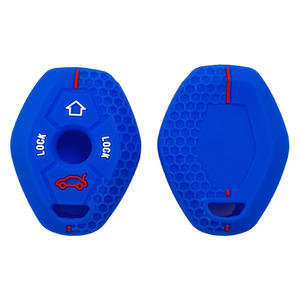 Para coche antiguo <span class=keywords><strong>BMW</strong></span> E34 E36 E38 E39 E46 motocicleta E53 tablero recto 4 teclas diseño de panal funda protectora de silicona para llave - Product Image 4