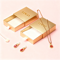 Vente directe d'usine Boîte à bijoux en carton pour bagues, boucles d'oreilles, colliers, boîte cadeau en papier rigide avec tiroir coulissant, boîte à lunettes