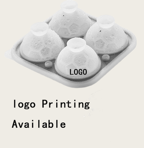 Molde de Silicona <span class=keywords><strong>para</strong></span> Cubitos de Hielo con Forma de Baloncesto 3D de 4 Cavidades con Tapa de Embudo, Fabricante de Bolas de Hielo Esféricas Grandes <span class=keywords><strong>para</strong></span> Whisky, Bourbon, Cócteles y Bebidas - Product Image 6