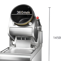 Machine à frire automatique en acier inoxydable à gaz commercial, capacité de 3,5 kg
