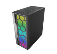 SAMA vente en gros boîtier pour PC de jeu de bureau tour moyenne armoire ARGB bande fantastique étui ATX