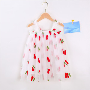 <span class=keywords><strong>Vestito</strong></span> Estivo Senza Maniche per Bambine, Abito da Principessa con Ricami Floreali - Product Image 2