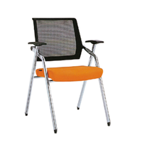 Chaise de formation en maille tendance 2026, siège mobile pour séminaire avec tableau d'écriture pliable, chaise gigogne peu encombrante pour la vente en gros