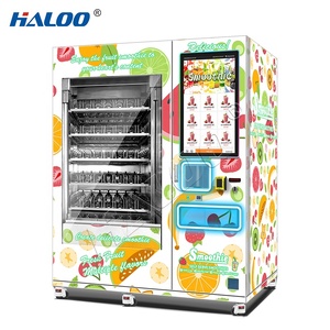 Haloo Vending <span class=keywords><strong>Machine</strong></span> Fornecedor Frozen Real Fruit Smoothie e Soft Drink Mistura Máquina Vending com Função SDK Máquina Vending - Product Image 2