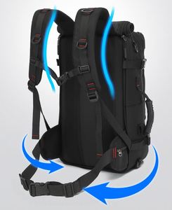 Sac à dos de voyage pour homme personnalisé 35L, imperméable, fonctionnel, pliable, avec compartiment à chaussures, port USB, durable pour la randonnée - Product Image 6