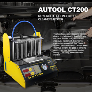 CT200 <span class=keywords><strong>Usine</strong></span> <span class=keywords><strong>BMW</strong></span> BENZ Ultrasonique 6 Cylindre Propre Outil Électronique Pour voiture Moto injecteur De Carburant testeur - Product Image 2