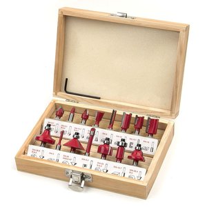 Woodworking Milling Cutter Set 15 Pieces For Engraving Electric Edge <b>Trimming</b> <b>Machines</b> - Product Image 1