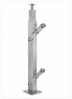 Poteau de balustrade carré en acier inoxydable Zhuo Ye, support de garde-corps moderne pour balcon et escalier