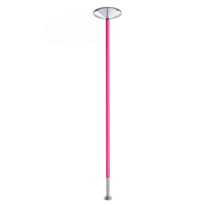 Barre de danse rose pour strip-teaseuse avec construction en silicone durable réglable, extensible de 217 cm à 270 cm pour une utilisation à domicile en intérieur - Product Image 4