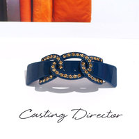 Barrettes colorées en résine strass pour cheveux, lot de 28 pièces, bijoux, orange, bleue, en plastique, accessoires pour chevelure