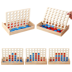 Jeu de société en bois Connect 4 avec logo personnalisé, Montessori, pliable, jeu de <span class=keywords><strong>ligne</strong></span> de 4, jeu de société en bois 4 en <span class=keywords><strong>ligne</strong></span> - Product Image 3