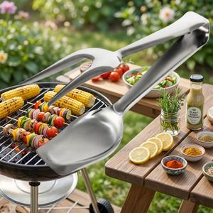 ที่คีบย่างสแตนเลส ที่คีบอาหารสำหรับครัว - Product Image 3