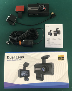 กล้องติดรถยนต์พร้อมระบบมองเห็นกลางคืนแบบ HD 1080P, เลนส์หมุนได้ 360 องศา, บันทึกภาพคู่, กล้องหน้าและกล้องหลัง, ดีไซน์แบบซ่อน - Product Image 1