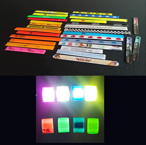 Impression de motif personnalisé En13356 PVC point <span class=keywords><strong>réfléchissant</strong></span> <span class=keywords><strong>casque</strong></span> de <span class=keywords><strong>moto</strong></span> autocollants de sécurité enfants cartable feuille réflexe <span class=keywords><strong>autocollant</strong></span> en vinyle - Product Image 6