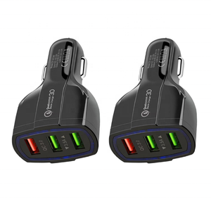 รถชาร์จแบบพกพาไฟฟ้า QC3.0รถ Usb ชาร์จ3พอร์ตชาร์จในรถ - Product Image 2