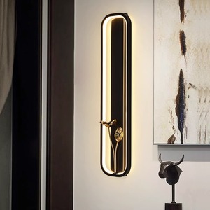 Lampe murale de style chinois haut de gamme en cuivre massif, inspirée du zen, pour salon, couloir, escalier, chambre à coucher, chevet - Product Image 6