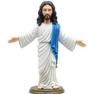 Figura de Jesús con Cabeza Móvil, Personalizada, Ecológica, Pintada a Mano, Divertida, Personaje de <span class=keywords><strong>Película</strong></span> y Televisión, Muñeco de Resina para el Hogar - Product Image 1