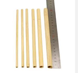 قشات طبيعية صديقة للبيئة من الخيزران مناسبة لشاي الفقاعات والعصائر، قابلة للتحلل الحيوي، قابلة لإعادة الاستخدام، مثالية للمنزل. - Product Image 6