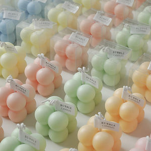 <span class=keywords><strong>Bougie</strong></span> parfumée géométrique en cire mini cube Bougies parfumées au soja à bulles Décoration intérieure Bougies d'<span class=keywords><strong>anniversaire</strong></span> <span class=keywords><strong>de</strong></span> <span class=keywords><strong>mariage</strong></span> - Product Image 2