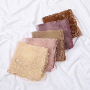 Floral Lace Embroidered Mesh Scarf Elegant Shawl for Women Daily Wear Party Travel Decorative Neck <b>Wrap</b> Cape Cover Up Neck Scarf - Product Image 4