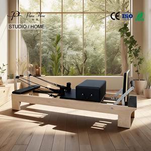 Máquina de <span class=keywords><strong>Pilates</strong></span> <span class=keywords><strong>Reformer</strong></span> Pura Flow Maple, Duradera, Portátil, Color Madera, Base Central, Saludable y Ecológica para Estudio de <span class=keywords><strong>Pilates</strong></span> - Product Image 3