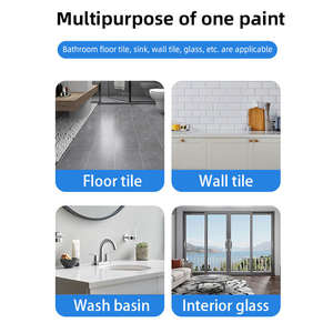 Acryl-Badewannen- und Fliesen-Aufbereitungsset mit Werkzeugen Geruchsarme Weiße Badewannenfarbe auf Wasserbasis für Einfache Anwendung mit Pinsel - Product Image 6