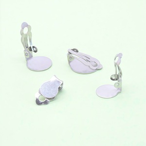 Clips en acier inoxydable pour boucles d'oreilles 8mm 10mm 12mm 14mm, accessoires de bijouterie DIY - Product Image 1