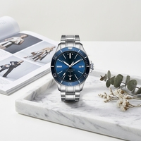 Montre mécanique de sport de luxe pour homme, personnalisée OEM, boîtier en alliage, étanche 3ATM, cadran à aiguilles, vente en gros d'usine