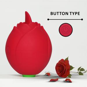 2 In 1 gül yalama dil vibratör seks oyuncakları gül oyuncaklar seks mikrofon seks oyuncak kadınlar için - Product Image 2