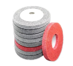 Màu Đỏ Thép Không Gỉ Đánh Bóng Đĩa Tay Sanding Bánh Xe Mài Bánh Xe Vẽ Bánh Xe Đặc Biệt Nylon Sợi Cho Công Cụ Mài Mòn - Product Image 3
