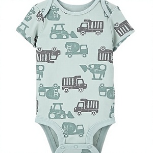 OEM Wholesale New Arrival Comfortable Breathable Soft Romper Baby Bodysuit 100% Cotton Customized Size Graphic Multi Printed - Product Image 2